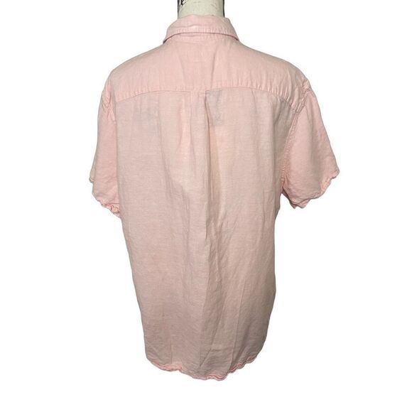 Gap light pink linen & cotton blend button down, Size XL - Picture 2 of 4